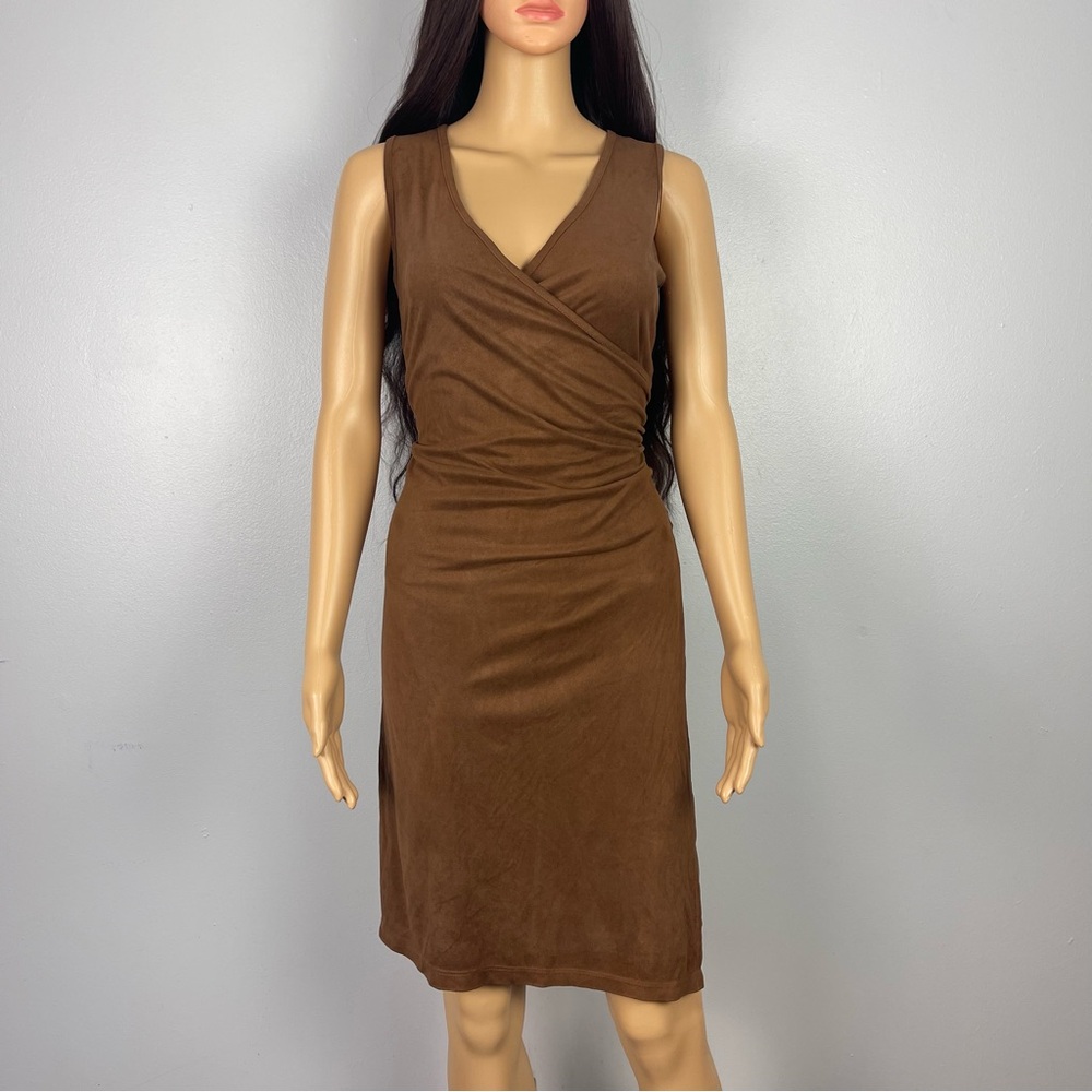 Y2K Faux Suede Dress